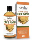 Herblov Turmeric Face Wash 4oz - Natural Anti Aging Exfoliating Cleanser for Acne Scars & Sun Damage - Buy Online on GoSupps.com