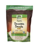 Now Foods Organic Raw Sesame Seeds 16 oz - Real Food for Healthy Cooking - Buy Online on GoSupps.com