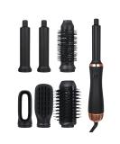 Warm Air Brush Set - 6-in-1 Airstyler Ionic Styler Brush & Hair Dryer | Versatile Airflow Curling Iron & Straightener for Smoothing & Volume - Perfect for All Hair Types - Buy Online on GoSupps.com