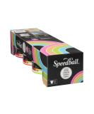 Speedball Fabric Screen Printing Ink Set - 4oz Fluorescent Colors (Hot Pink, Lime Green, Orange & Blue) - Buy Online on GoSupps.com