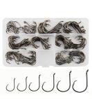 150PCS Circle Hooks Saltwater Fishing Hooks Kit | High Carbon Steel Offset Octopus Catfish Hooks Assortment | Sizes #1-5/0 - Buy Online on GoSupps.com