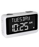 ORKA Talking Clock for Elderly Seniors | Medication Pill Reminder Recordable Alarm- Customize Multiple Alarms | Digital Day Clock 8 Display for Dementia & Impaired - Buy Online on GoSupps.com