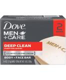 Dove Men+Care Deep Clean Body & Face Bar 4.25 oz (2 Pack) - Buy Online on GoSupps.com