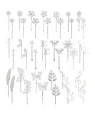 40 Pack Silver Vintage Butterfly Flower Metal Hair Pins - Cute Hair Clips for Bangs, Fine Hair - Decorative Bobby Pins for Women/Girls - Hair Accessories - Buy Online on GoSupps.com