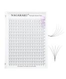 Nagaraku 320pcs Volume Eyelash Extensions 5D 0.07mm D Curl Premade Fans 12mm Length Perfect for Stunning Lash Looks - Buy Online on GoSupps.com