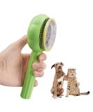 Moseem Pet Hair Cleaner Brush - Cat & Dog Grooming Tool for Shedding - Removes Loose Undercoat - Short/Long Haired Cats - Green - Buy Online on GoSupps.com