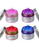 Kids Temporary Hair Color Dye Wax - Girl Toys Gift for Ages 4-9 | Birthday Party, Cosplay, Children's Day | Halloween & Christmas Hair Coloring - 4 Colors (Red Purple Blue Pink) - Buy Online on GoSupps.com