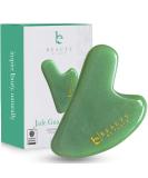 Jade Gua Sha Stone - Face Sculpting Tool for Facial Massage and Jaw Massager - Buy Online on GoSupps.com