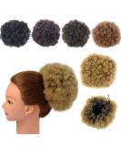 Short Synthetic Afro Kinky Curly Ponytail Extension | Clip On Drawstring Curly Ponytail Bun - Medium T1B/27 - Buy Online on GoSupps.com