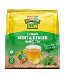Tropical Sun Instant Mint and Ginger Herbal Tea. Sweet Spicy & Refreshing! - 24 Sachets (Pack of 1) - Buy Online on GoSupps.com