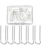 50-Piece Stainless Steel U-Pins for Sewing and Jewelry Display - 0.9 Inch Long, Silver - Buy Online on GoSupps.com