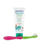 Dr. Talbot's Toddler Training Toothpaste with Citroganix & Toothbrush - Pink/Green - 1.6oz - Buy Online on GoSupps.com