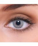 Buy Lenzotica Naturally Covering Blue Contact Lenses - Light Gray Prescription -1.75 Soft Lenses 3-Month Supply Includes Case - Buy Online on GoSupps.com