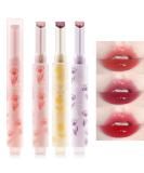 Erinde Tinted Glasting Melting Balm | Vegan Jelly Lip Balm & Lipstick | Moisturizing Glossy Heart Shape Gloss | 3 Colors #04 #05 #06 - Buy Online on GoSupps.com