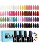 Tomicca 40PC UV Nail Polish Set | 36 Colors Shellac Gel Base & Top Coats | DIY & Nail Studio Essential - Buy Online on GoSupps.com