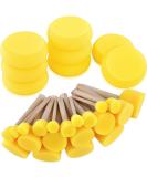 Hapeper 28-Piece Round Sponge Brush Set for Watercolor, Crafts & Face Painting - Buy Online on GoSupps.com