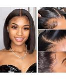 Ali Grace 10A Brazilian Virgin Human Hair Short Bob Wig | 4x4 Lace Closure | Pre-Plucked & Bleached Knots | 150% Density | Swiss Lace | 10 inch - Buy Online on GoSupps.com