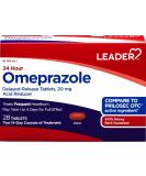 Leader Omeprazole 20mg 28 Tablets - Acid Reducer for Heartburn, Upset Stomach, Indigestion - Buy Online on GoSupps.com