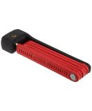 Abus Bordo Lite 6055k SH Folding Lock - Extra-Light 85 cm Bicycle Lock with Bracket | Security Level 7 - Red - Buy Online on GoSupps.com