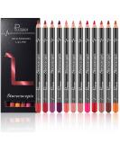 Aseawave Lip Liner Pencil Set - 12pcs High Pigmented Creamy Matte Lip Liners for Girls and Women - Lip Makeup Gift for Daily, Travel, Party, Work - Buy Online on GoSupps.com
