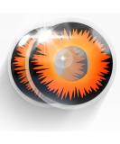 MERALENS Halloween Orange Werewolf Colored Contact Lenses - Non-Prescription Cosplay & Carnival - 2 Pieces (1 Pair) - Buy Online on GoSupps.com