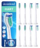 Pack of 8 Demirdental Hard Attachments for Philips Sonicare - Replacement Brushes Intensive Cleaning HX7038 - Buy Online on GoSupps.com
