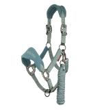 LeMieux Vogue Fleece Headcollar & Leadrope Halter - Full Sage | Premium Equestrian Gear for International Shipping - Buy Online on GoSupps.com