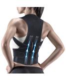 Adjustable Posture Corrector for Men & Women | Backs Straight Lumbar Support | Black B02 XL - Buy Online on GoSupps.com