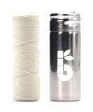 Bambaw Organic Silk Dental Floss + Stainless Steel Holder | Eco-Friendly Mint Floss | Plastic-Free & Refillable | 50m | Sustainable Oral Care - Buy Online on GoSupps.com