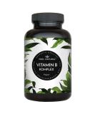 Vitamin B complex - 180 vegan capsules - 500 g vitamin B12 - all 8 B vitamins (B1 B2 B3 B5 B6 B7 B9 B12) - with bio -active vitamin B -shape test produced in Germany - Buy Online on GoSupps.com