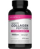 NeoCell Super Collagen + Vitamin C & Biotin for Healthy Hair, Beautiful Skin, and Nail Support- Dietary Supplement, 270 Tablets With Vitamin C+ Biotin 270 Count (Pack of 1) - Buy Online on GoSupps.com