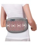 Comfier Heating Pad with Massager - Heated Waist Massage Belt for Back Pain | 2 Heat Levels & 3 Massage Modes | Cramps & Lumbar Heat Therapy - Gray - Buy Online on GoSupps.com