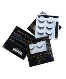 Magnetic Eyelash Kit 3 Pairs with Magnetic Eyeliner & Applicator | Long Lasting Waterproof Natural & Reusable - Buy Online on GoSupps.com