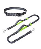 Snocyo Jogging Leash for Medium & Large Dogs | Elastic Reflective Dog Leash with Double Handle & Waist Belt | Perfect for Running & Exercise - Buy Online on GoSupps.com