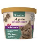NaturVet L-Lysine Immune Support + Antioxidants Soft Chews for Cats | Eye Health & Immune System Support | 60 Ct. Amino Acids Supplement - Buy Online on GoSupps.com
