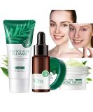 Tea Tree Skin Care Set | Oil Control & Pore Cleansing Kit for Balanced Skin | Travel-Friendly Moisturizer Cleanser & Serum for Teen Girls - Buy Online on GoSupps.com