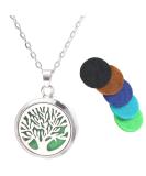 Buy Princess Cuteness Store Aromatherapy Essential Oil Diffuser Locket Necklace - Tree of Life Stainless Steel Jewelry with 6 Pads - International Shipping Available - Buy Online on GoSupps.com