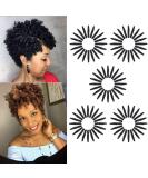 Queentas 5 Pack 10-Inch Short Curls Braids Extensions for Women - Afro Crochet Toni Curls Braid (6mm) Hair Extensions in Black - Buy Online on GoSupps.com