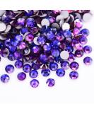 Dowarm 720pcs SS20 Purple Velvet Flatback Rhinestones - 4.8MM Non-Hotfix Crystal Rhinestones for Crafts, Nails, Dance Costumes - Buy Online on GoSupps.com