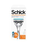 Schick Quattro Titanium Razor  Schick Quattro, Quattro Razor, Titanium Razor with 3 Refill Blades 4 Piece Set - Buy Online on GoSupps.com