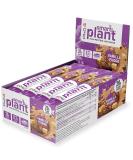 PhD Nutrition Smart Plant Protein bar vegan snack with high protein content and little sugar / macro -friendly protein bar for on the go 12 pack (64g) vanilla caramel taste vanilla fudge - Buy Online on GoSupps.com