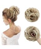 Tess Hair Part with Rubber Band - 55g Honeyblond Light Blonde Synthetic Hair Extension for Large Buns | Women's Hair Tie & Haardutt - Buy Online on GoSupps.com