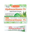 De La Cruz Hydrocortisone Cream 1% with Aloe Vera - Maximum Strength Anti Itch Cream for Dry Skin Redness Dermatitis Eczema & Rashes - 1 OZ (28g) - International Shipping Available - Buy Online on GoSupps.com