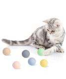 FURJOY Cat Wool Ball Toys 6 Pack Colorful Cat Toy Balls for Small Pets Fetch and Play - Eco Friendly Quiet Wool Ball Cat Toy for Cats and Kittens 4cm - Golf Ball Size - Buy Online on GoSupps.com