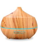 Aroma Diffuser with Essential Oils - 400ml Ultrasonic Aromatherapy Humidifier with Color Light & Timer for Bedroom Apartment & Office - Yellow - Buy Online on GoSupps.com