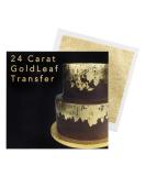 Sugarflair Edible 24 Carat Gold Leaf Transfer Sheet for Cakes Desserts Chocolate & Decorations - 80mm x 80mm - Buy Online on GoSupps.com