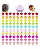 100 Pcs Colorful Flower Baby Hair Clips for Girls with Box - Toddler Hair Accessories - Buy Online on GoSupps.com