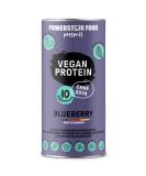 Powerstar Vegan Protein 500g | Soy-Free Multi-Component Protein Powder with 10 Superfoods | German Quality | Ideal for Muscle Building | Blueberry Flavor - Buy Online on GoSupps.com