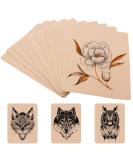 Autdor 10Pcs Blank Tattoo Practice Skin - Double Sided Fake Skin for Tattooing and Microblading - 7.4x5.6 inches - Ideal for Tattoo Artists - 10 Count - Buy Online on GoSupps.com