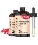 Pomegranate Seed Oil 4 oz (2 x 2 oz) for Face & Hair | Promotes Clear Skin, Reduces Fine Lines | Non Comedogenic & Cold Pressed | SLS & Paraben Free - Buy Online on GoSupps.com